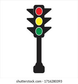 traffic light icon. vector illustration