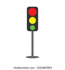 Ilustración de vectores de iconos de luz de tráfico