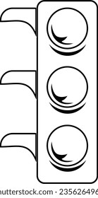 Ilustración del vector de icono de semáforo