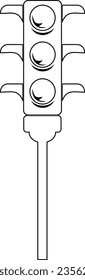Traffic light icon vector illustration