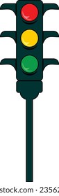 Traffic light icon vector illustration