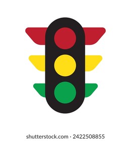 traffic light icon vector illustration logo design