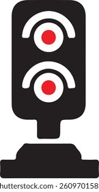 Traffic light icon. Vector illustration. Flat design style eps 10