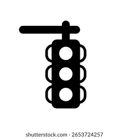 Icono de semáforo. Ilustración vectorial.