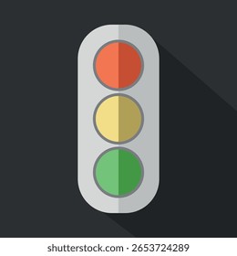 Traffic light icon. Vector illustration.