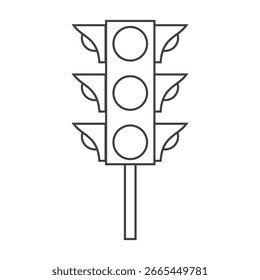 
traffic light icon vector illustration