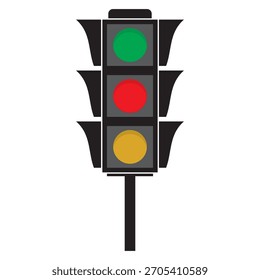 Ilustración vectorial de icono de semáforo