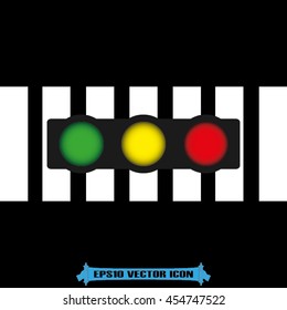 Traffic light icon vector illustration EPS 10.