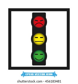 Traffic light icon vector illustration EPS 10.