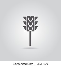 Traffic Light Icon, Vector Illustration
