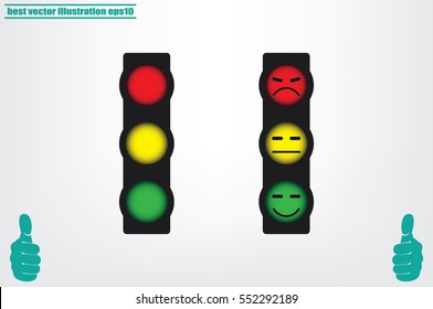 Traffic light icon vector illustration EPS 10.
