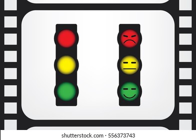 Traffic light icon vector illustration EPS 10.