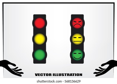 Traffic light icon vector illustration EPS 10.
