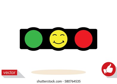 traffic light icon vector illustration.