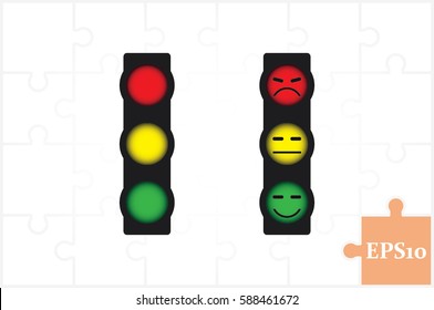 Traffic light icon vector illustration EPS 10.
