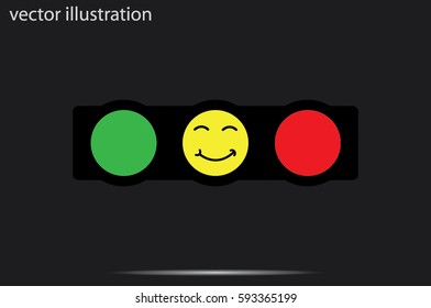 traffic light icon vector illustration.