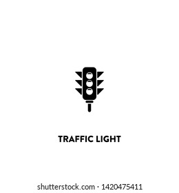 traffic light icon vector. traffic light sign on white background. traffic light icon for web and app