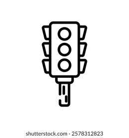 Traffic Light icon vector stock illustration