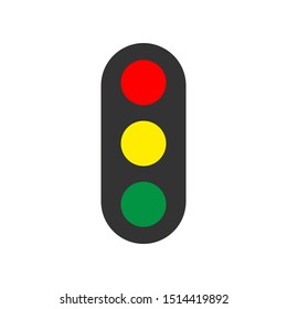 Traffic light icon vector symbol illustration