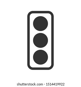 Traffic light icon vector symbol illustration