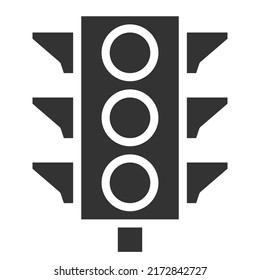 Símbolo vector de icono de luz de TRÁFICO Diseño sencillo para utilizar en gráficos Web Report Infografías de logotipos