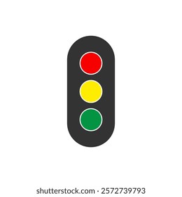 Traffic light icon vector symbol illustration
