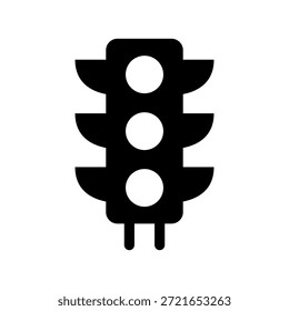 Traffic Light Icon Vector Symbol Design Illustration