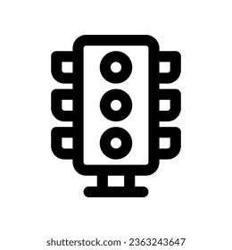 traffic light icon. vector icon for your website, mobile, presentation, and logo design.