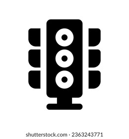 traffic light icon. vector icon for your website, mobile, presentation, and logo design.