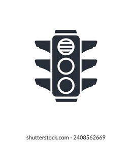 Traffic light icon. vector.Editable stroke.linear style sign for use web design,logo.Symbol illustration.