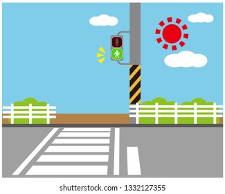 traffic light icon.crosswalk vector icon.