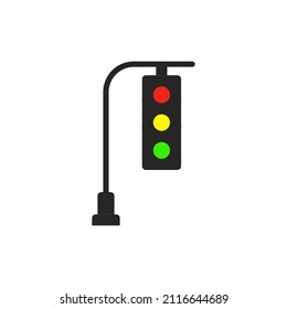 traffic light illustration for graphic template