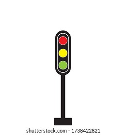 traffic light illustration logo vector