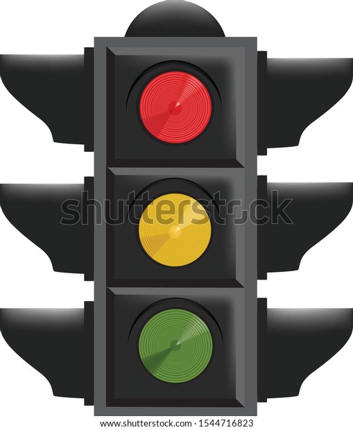 Traffic Light Traffic Indicator Red Yellow Stock Vector (Royalty ...