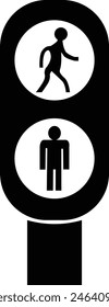 Traffic light interface icon eps format