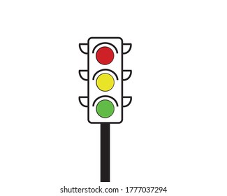 Traffic light interface icons. symbol vector illustration isolated on white background. vector buttons.icon eps. 10