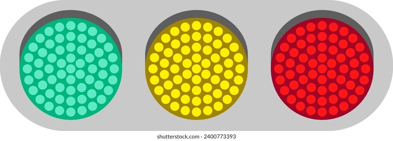 The traffic light isolated on white background