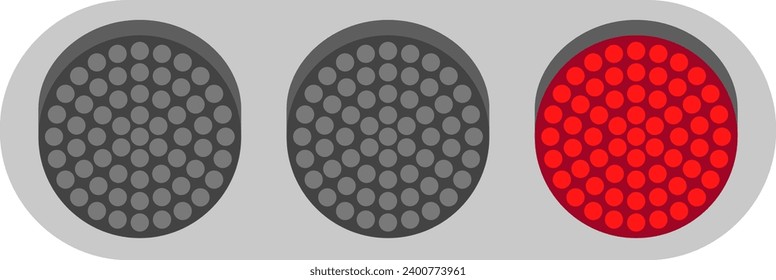 The traffic light isolated on white background