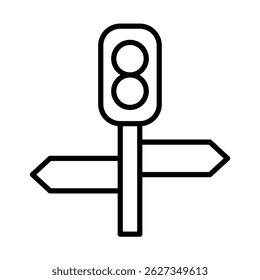 Traffic Light with Left and Right Arrows