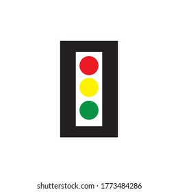 traffic light logo design vector icon templat
