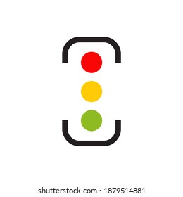 Logo-Design der Ampel, Vektorgrafik