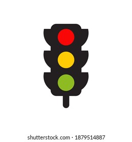 traffic light logo design vector template