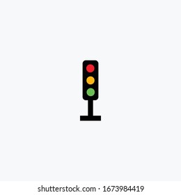 Traffic light logo graphic design template vector illustration.