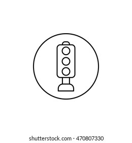 Traffic Light Outline Icon