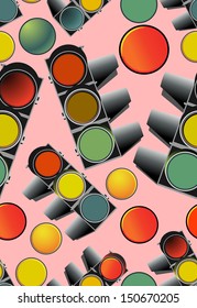  Traffic Light - Pattern seamless pattern