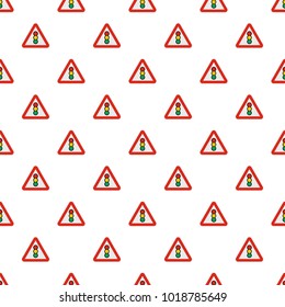 Traffic light pattern seamless in flat style for any design