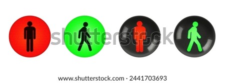 Similar – Image, Stock Photo Pedestrian traffic light