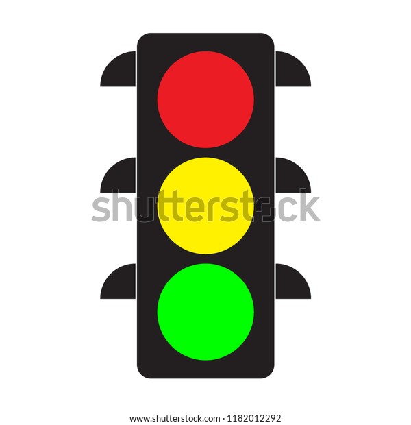 Traffic Light Red Yellow Green Lights Stock Vector (Royalty Free ...