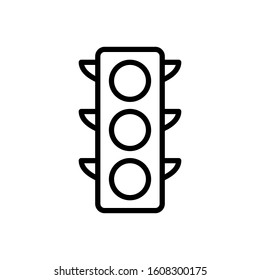 red traffic light icon