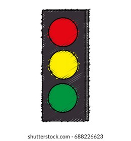 traffic light sign icon